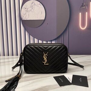 ☕️YSL☕️ Black Lou Camera Bag